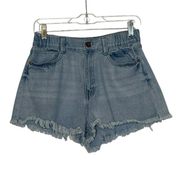 Sincerely Jules blue cut out high waist shorts size 29 - Picture 6 of 8